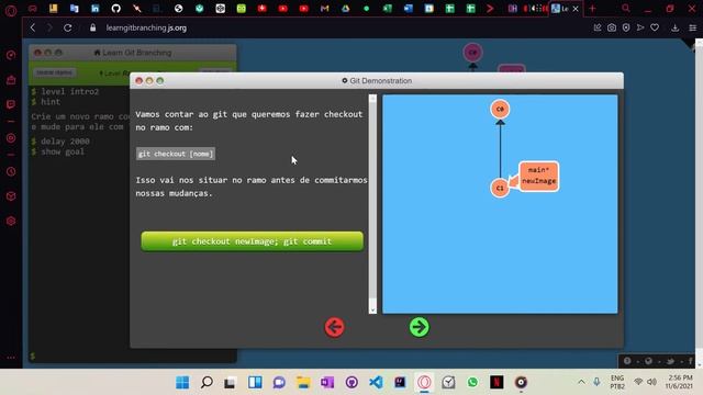 Learn Git Branching - Class 02: Commits, Branches and Merges / Aprenda GIT - Aula 02 смотреть онлайн