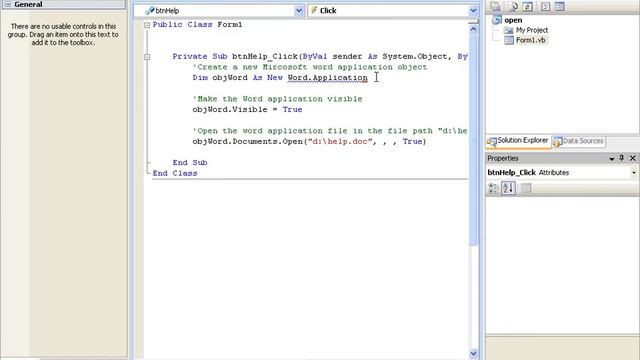 Connecting a word document to a VB application смотреть онлайн