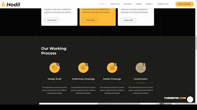 Hodil - Architecture Agency WordPress Theme multipurpose interior design Easy Create Website смотреть онлайн