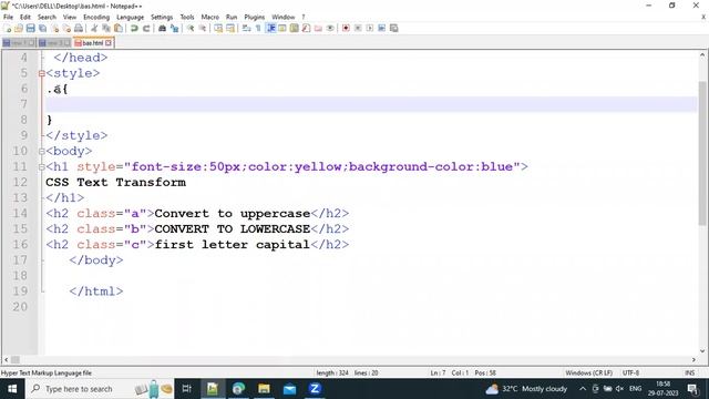 CSS Text Transformation properties | Uppercase, lowercase CSS смотреть онлайн