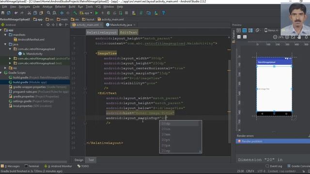 Android Retrofit Image Upload - 03 - Create app UI смотреть онлайн