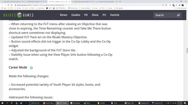 FIFA 21 ⚽ Update 1.10 Aka 1.000.002