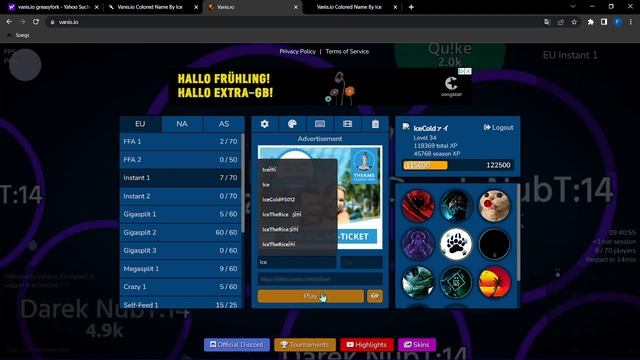 Vanis how get Colored name (Exolon+) mod смотреть онлайн