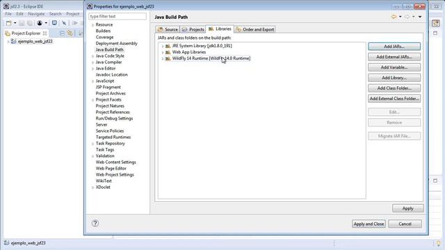jsf2.3 instalación y configuración usando eclipse, jdk8 y wildfly 14 смотреть онлайн