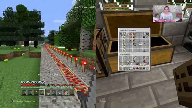 Minecraft dog rides on the trolley \ пес катается на вагонетке смотреть онлайн