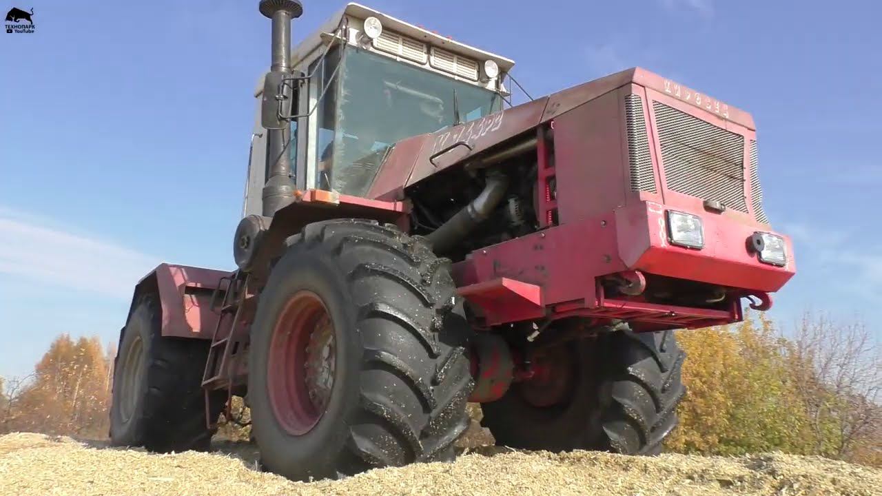 Уборка кукурузы на силос Кировец К744 и Jaguar 690 SL в работе смотреть онлайн
