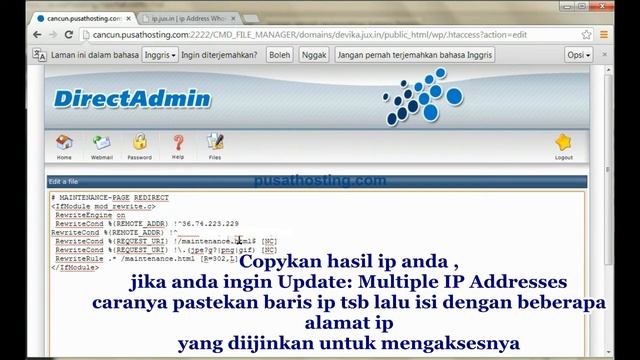 Membuat htaccess Redirect to Maintenance Page смотреть онлайн