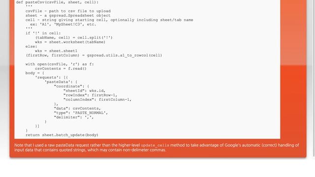 How to import a CSV file using Google Sheets API V4 смотреть онлайн