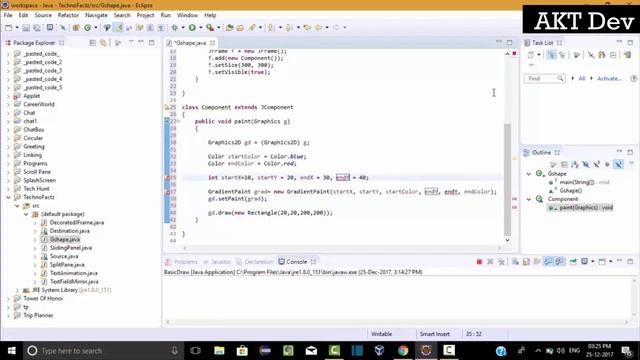 How to Draw Shapes with Gradient Colors in Java Swing смотреть онлайн