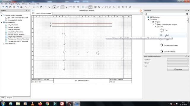 #QElectroTech Software For #DOL Stater