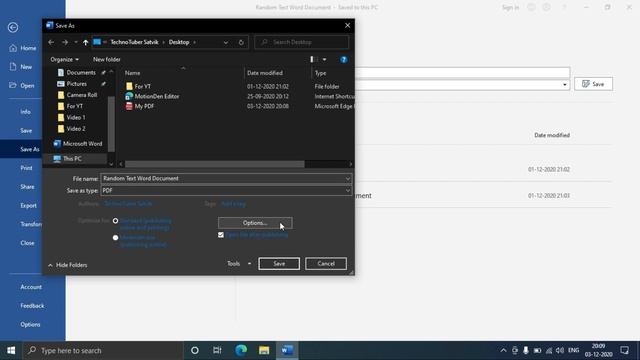 3 Ways to Convert DOCX to PDF and Apply Password (Optional) LEARN IN 5 MINS WITH TECHNOTUBER SATVIK смотреть онлайн