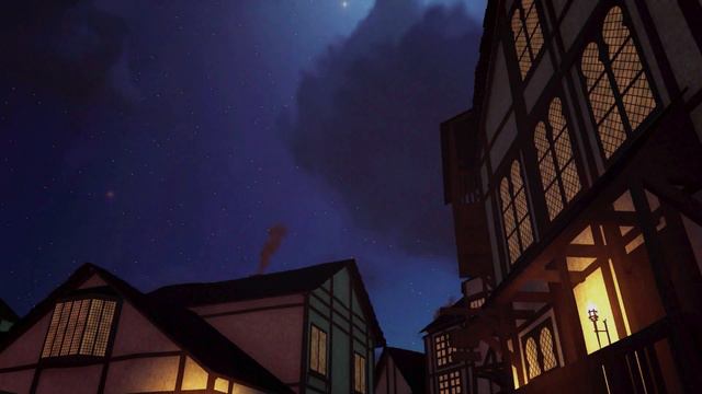 Medieval Town Ambience On A Peaceful Summer Night, Horses, Carriages, Crickets, Medieval City Sound