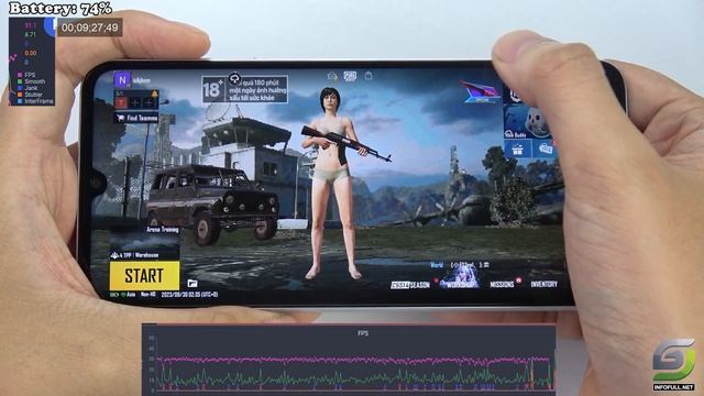 Samsung Galaxy A05s test game PUBG Mobile | Snapdragon 680 смотреть онлайн