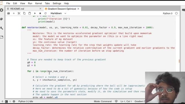 Nesterov Accelerated Gradient from Scratch in Python смотреть онлайн