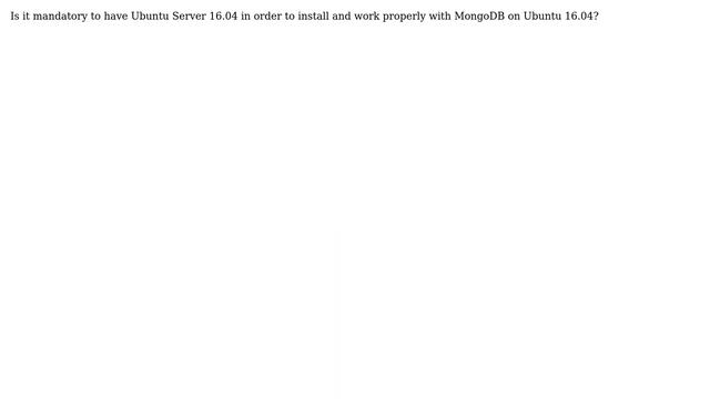Ubuntu: Ubuntu Server for MongoDB installation смотреть онлайн