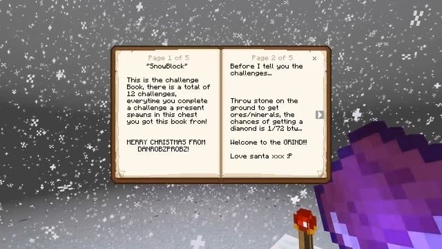 "SnowBlock" Christmas Themed Skyblock For The Bedrock Edition of Minecraft W/Download смотреть онлайн
