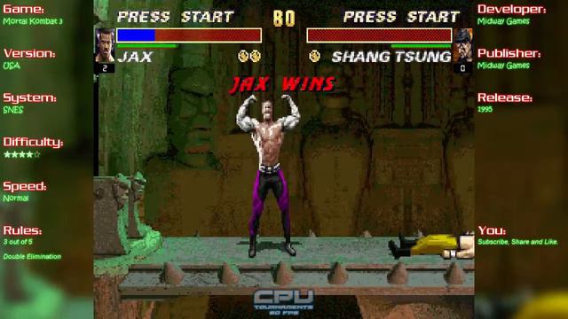 CPU 2014 Top 8 ★ Mortal Kombat 3 ★ Loser's Final ★ Jax vs Shang Tsung смотреть онлайн