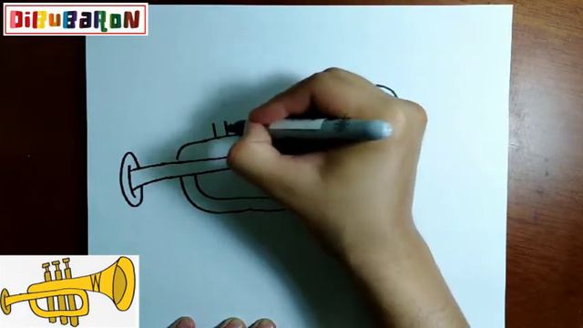 How to draw a TRUMPET смотреть онлайн