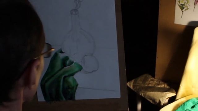 Живопись . Как написать складки драпировки акварелью. #натюрмортакварелью , #акварель смотреть онлайн