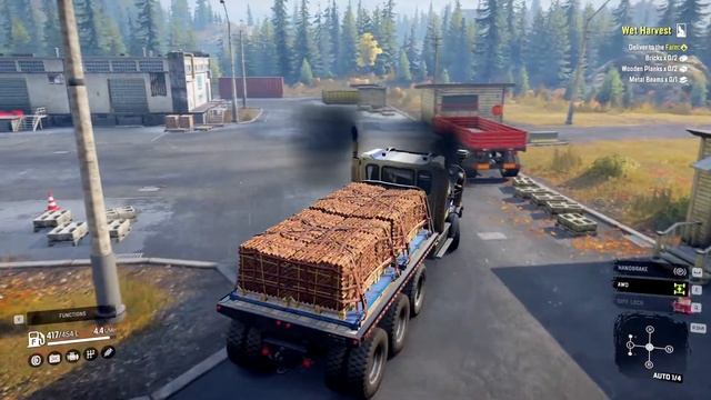 Western Star 49x bricks Transport to Farm | SnowRunner Gameplay | Cargo Transport in Offroad смотреть онлайн