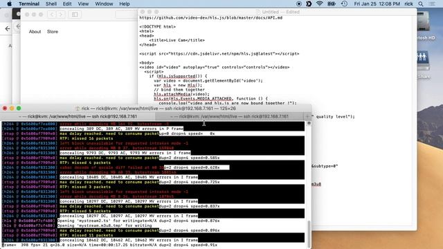 Streaming an IP Camera to a Web Browser using FFmpeg смотреть онлайн