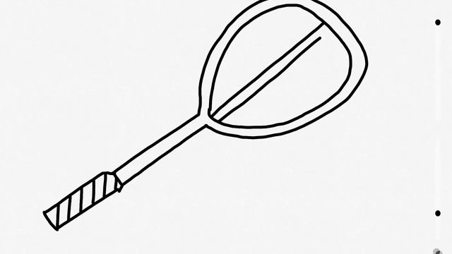 Учимся рисовать #3. Рисуем теннисную ракетку. Рисовалка для малышей | Learning to draw смотреть онлайн
