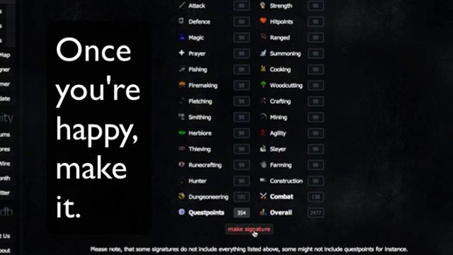 How to make a runescape stat sig смотреть онлайн