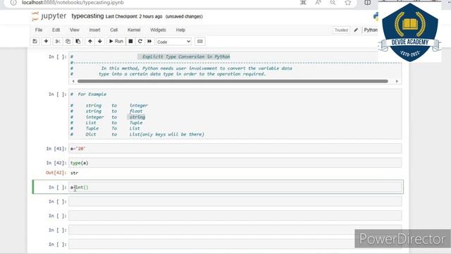 Typecasting in python | Type casting in python | Type conversion in python | convert Data type смотреть онлайн