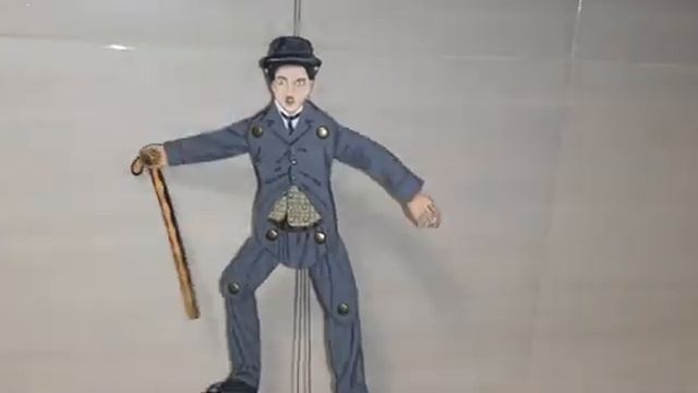 Бумажная кукла-марионетка Чарли Чаплин. смотреть онлайн