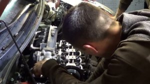 Шевроле Авео. Регулировка клапанов двигателя B12S1 1.2 бензин.