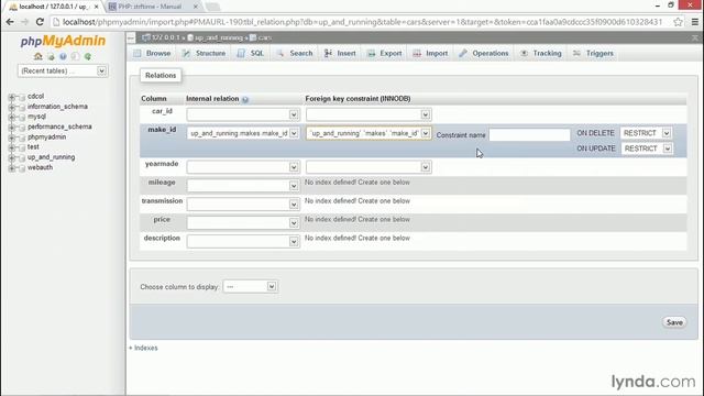 PHP Tutorial - Setting up a foreign key constraint in phpMyAdmin смотреть онлайн