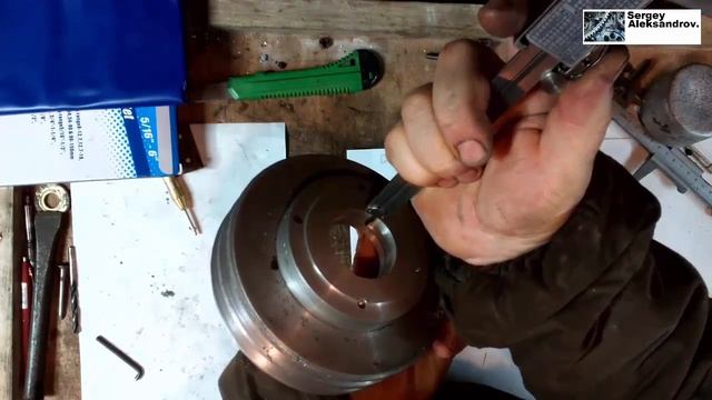 Переделка токарного по металлу MX 210 Изготовление шкивов смотреть онлайн