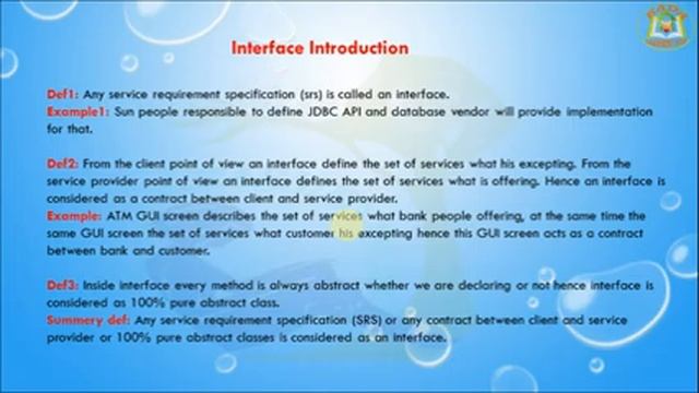 Lesson - 23 : Core Java Basics - Interface In Java Programming смотреть онлайн