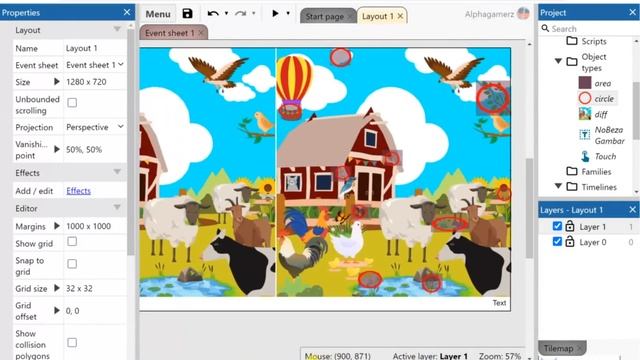 Spot the Different Game style tutorial using Construct 3 смотреть онлайн