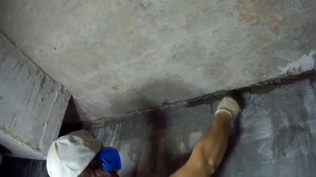 Гидроизоляция шва материалами "Пенетрон" и " Пенекрит"... смотреть онлайн