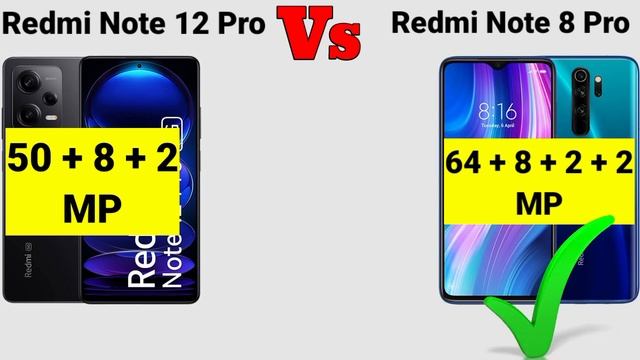 ?Redmi Note 12 Pro 5G ⚡VS Redmi Note 8 Pro Specs Compare? #redminote12pro #redminote8pro