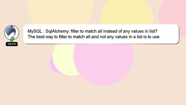 MySQL : SqlAlchemy: filter to match all instead of any values in list? смотреть онлайн