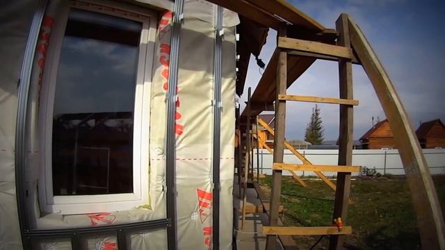 Утепление и пароизоляция стен снаружи деревянного дома, отделка сайдингом, часть2 смотреть онлайн