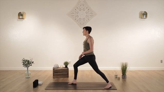 How To-Basic Yoga Poses (Warrior 1 and Warrior 2) Yoga For Beginners смотреть онлайн