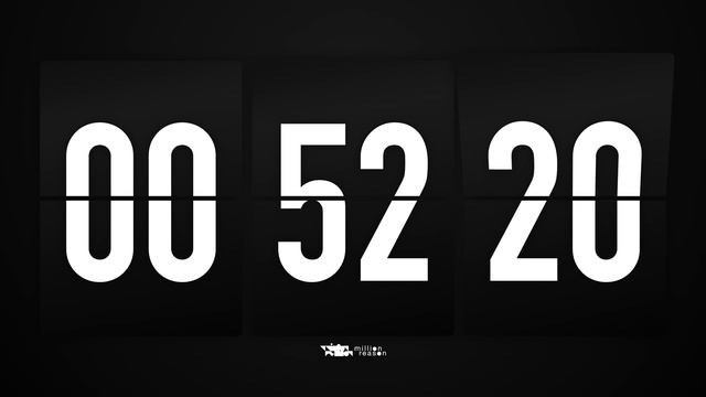 1 Hour 45 Minutes Countdown Timer Flip Clock ✔️ смотреть онлайн