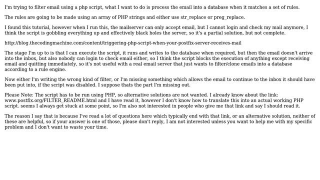 DevOps & SysAdmins: postfix php filter (3 Solutions!!) смотреть онлайн
