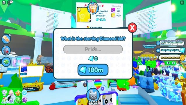 ЗАРАБОТАЛ СВОИ ПЕРВЫЕ ТРИЛЛИОНЫ И ПОЛУЧИЛ DIAMOND HOVERBOARD В PET SIMULATOR X ROBLOX смотреть онлайн