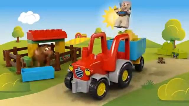 Конструктор Lego Duplo 10524 Лего Дупло Сельскохозяйственный трактор смотреть онлайн