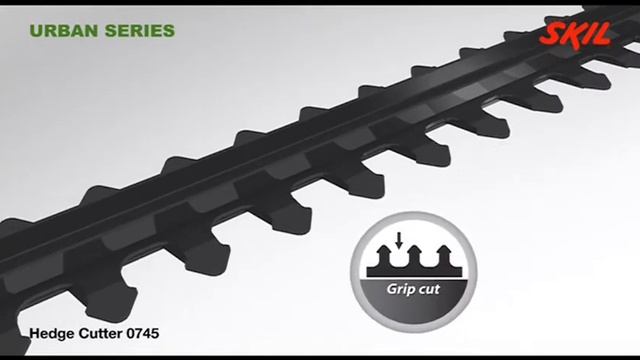Sekator do żywopłotu Skil model 0745 z wydajnym silnikiem o mocy 450 W i unikalną funkcją „Grip Cut смотреть онлайн