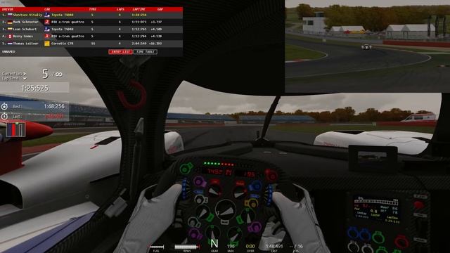 Assetto Corsa | Hybrid Battle | Toyota TS040 @ Silverstone GP FL: 1:47:174 min смотреть онлайн
