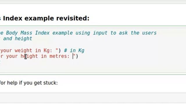 Body Mass Index calculator in Python, complete with keyboard input and output смотреть онлайн