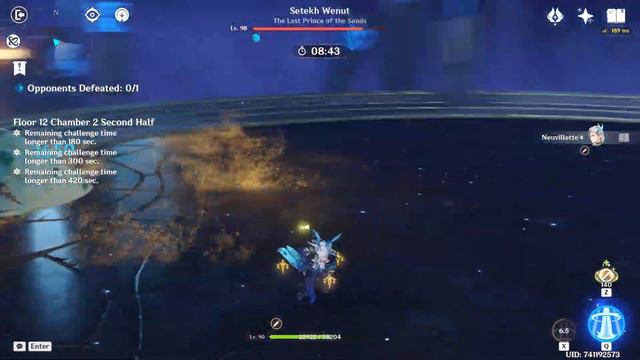 C1 Neuvillette SOLO (Both Sides) Spiral Abyss 4.4 Floor 12 | Genshin Impact смотреть онлайн