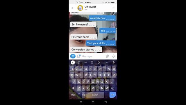 How to convert file Microsoft office word and Excel to PDf very fast with Telegram Use Android phon смотреть онлайн