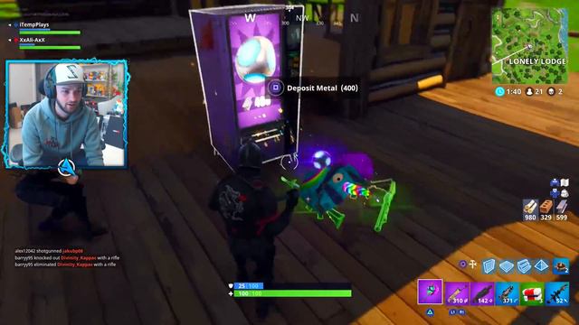 *NEW* PORT-A-FORT GAMEPLAY in Fortnite: Battle Royale! (+ LLAMA) смотреть онлайн