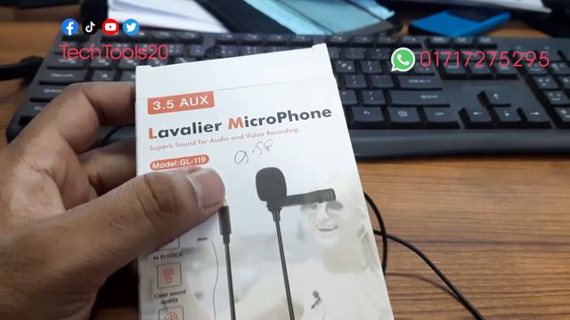 Lavalier Lapel Microphone with Headphone jack 3.5mm Lapel Clip-on , Video Recording, Interview, смотреть онлайн